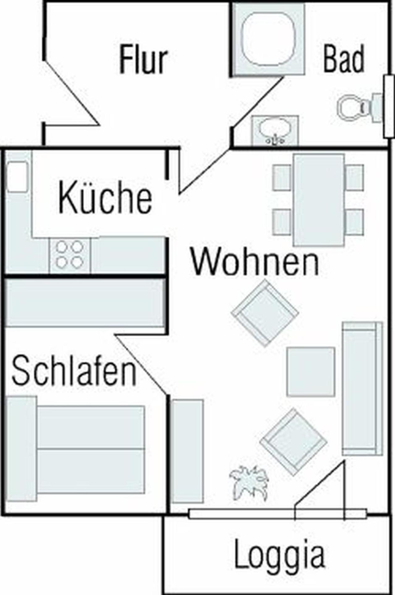 4-21, Friedrichstr, Im Herzen Westerlands, Sehr Strandnah, Balkon, 2 Zi 외부 사진
